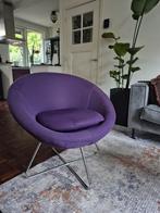 Paarse Design Fauteuil., Gebruikt, Overige kleuren, Design, Ophalen of Verzenden