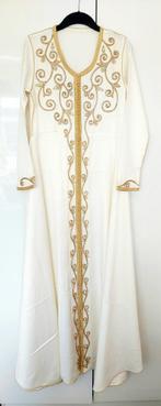 Marokkaanse jurk kaftan Takchita, gratis verzending, Maat 38/40 (M), Galajurk, Verzenden, Wit