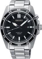Seiko Kinetic SKA785P1 - Heren - Horloge - 42 mm, Staal, Polshorloge, Ophalen of Verzenden, Zo goed als nieuw