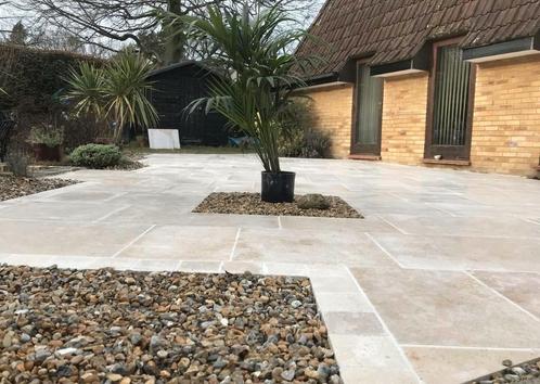 BOURGONDISCHE DALLEN CASTILE CHATEAU 3CM DIK, Tuin en Terras, Tegels en Klinkers, Hout, Ophalen of Verzenden