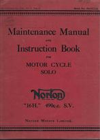 Norton 16 H manual maintenance handleiding (6158z) motor, Motoren, Handleidingen en Instructieboekjes, Ophalen of Verzenden, Overige merken