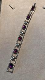 Zilveren 1e gehalte amethist  armband, Nieuw, Ophalen of Verzenden, Met edelsteen, Zilver