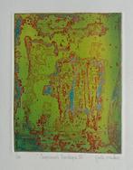 Ets (reliëfdruk) Gertie Mesker - Impressies Dordogne IV, Antiek en Kunst, Verzenden