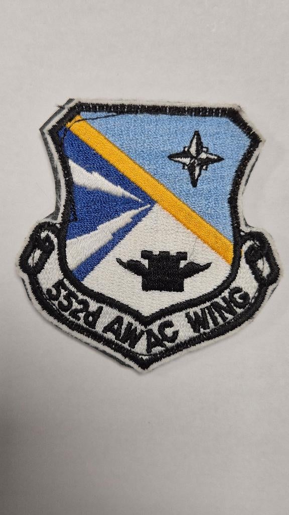 Patch / batch / embleem 552nd AWAC Wing, Verzamelen, Ophalen of Verzenden, Nieuw, Patch, Badge of Embleem