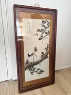 Ingelijste schelp muur mozaïek natuurlijke schelpen kust, Huis en Inrichting, Ophalen of Verzenden, Zo goed als nieuw, Hout, Minder dan 50 cm