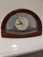 Vintage Seiko quartz bureauklok met alarmfunctie, Ophalen of Verzenden
