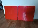 2 grote rode duplo bouwplaten 38x38, Ophalen, Gebruikt, Duplo
