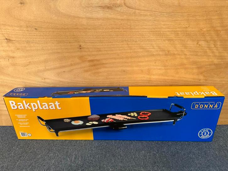 Xxl extra lange Donna Bakplaat - Tafelgrill, Witgoed en Apparatuur, Grillplaten, Nieuw, Tafelgrill, Vaatwasmachinebestendig, Ophalen