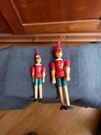 Oude houten poppen van Pinokkio, jaren '60., Verzamelen, Poppen, Ophalen of Verzenden, Gebruikt, Overige typen