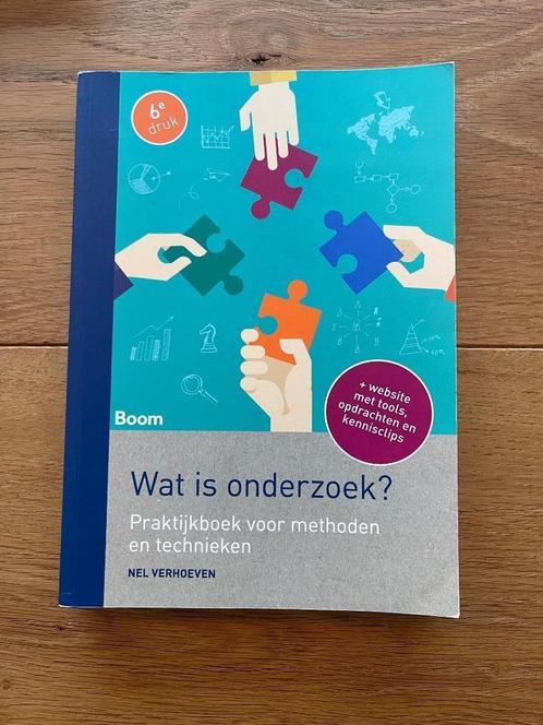 Wat is onderzoek? 6e druk van Verhoeven, Boeken, Studieboeken en Cursussen, Zo goed als nieuw, HBO, Ophalen of Verzenden