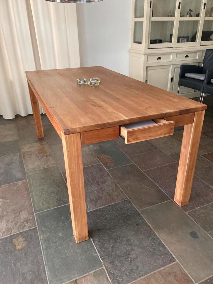 Eettafels en stoelen, Huis en Inrichting, Tafels | Eettafels, Zo goed als nieuw, 50 tot 100 cm, 150 tot 200 cm, Rechthoekig, Ophalen