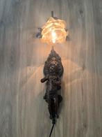 Prachtige antiek lamp brons - engel bloem, Antiek en Kunst, Antiek | Lampen, Ophalen of Verzenden