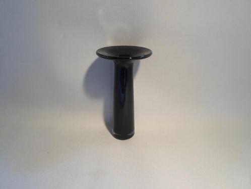 Vaasje Zwart Glas, Antiek en Kunst, Antiek | Glas en Kristal, Ophalen of Verzenden
