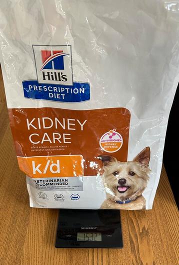 Hills K/D kleine hond 1,5 kg beschikbaar voor biedingen