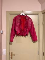 Roze echt leren jasje S/M, Kleding | Dames, Ophalen of Verzenden, Gedragen, Roze