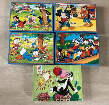 Disney puzzels Donald Duck, Mickey Mouse, Tweety, Midas beschikbaar voor biedingen