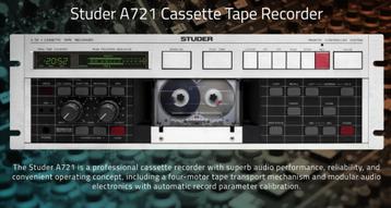 Studer A721 professionele cassette recorder beschikbaar voor biedingen