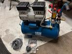 HBM low noise olievrije compressor 24 liter transportschade, Minder dan 25 liter, Ophalen, Zo goed als nieuw, Minder dan 200 liter/min