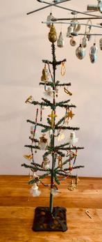 Antieke kerstslinger glas, oude kerstbal versiering, Diversen, Kerst, Ophalen of Verzenden, Gebruikt
