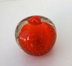 Glazen appel rood met heldere buitenkant 3631-g, Ophalen of Verzenden