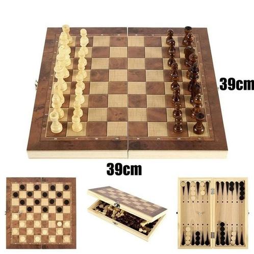 spellen Schaakbord, speelbord - spellen, Hobby en Vrije tijd, Gezelschapsspellen | Bordspellen, Nieuw, Ophalen of Verzenden