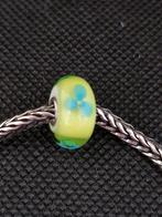 Trollbeads Trollbead Turquoise Bloem retired, Glas of Kristal, Ophalen of Verzenden, Zo goed als nieuw, Trollbeads