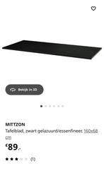 Nieuw in doos:Mittzon ikea blad en insteekmodule kleur zwart, Huis en Inrichting, Bureaus, Ophalen, Nieuw