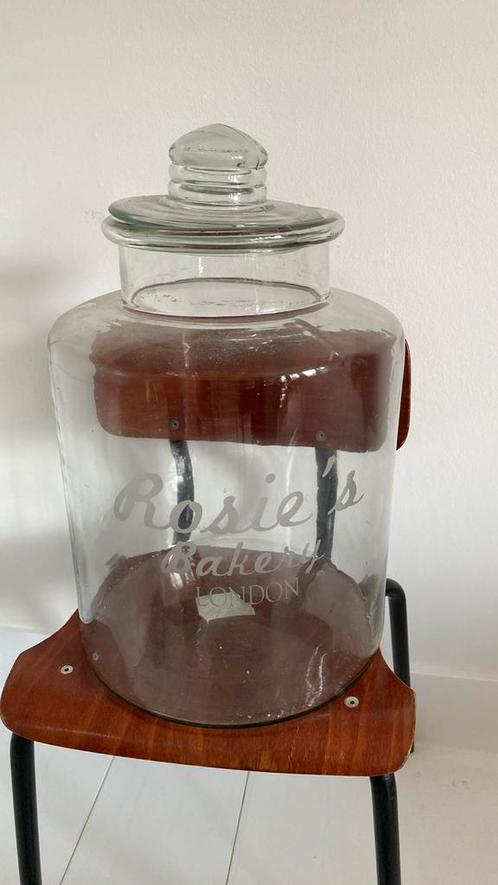 Riviera Maison Rosies Bakery Storage Jar XL, Huis en Inrichting, Keuken | Servies, Gebruikt, Overige typen, Overige stijlen, Glas