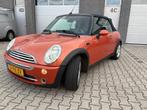 Mini 1.6 16V Cooper Cabrio 2005 Airco Leder Stoelverwarming, Auto's, Mini, Voorwielaandrijving, Metallic lak, Zwart, 4 cilinders