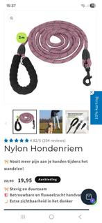 HONDENRIEM 3 METER LICHTROZE!, Dieren en Toebehoren, Ophalen of Verzenden, Nieuw