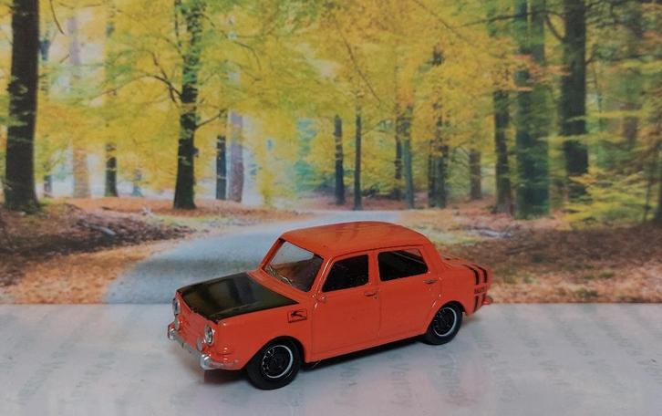 1:54 Simca 1000 Rally II; 4-d oor saloon 1975; Norev #89023, Hobby en Vrije tijd, Modelauto's | Overige schalen, Gebruikt, Auto