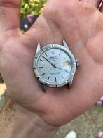 Rolex Oyster Perpetual Date 34, Leer, Polshorloge, Ophalen of Verzenden, Zo goed als nieuw