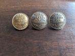Drie Franse post knopen, Ophalen of Verzenden, Landmacht, Nederland