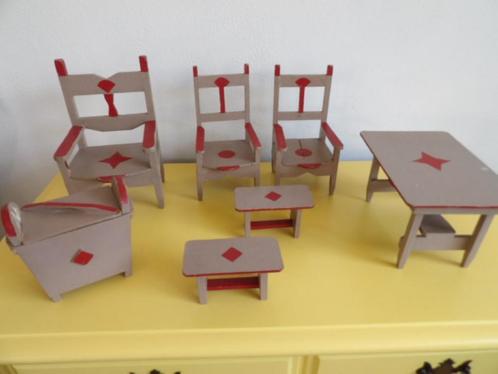 POPPEN MEUBELS VOOR POPPENHUIS (GROTER FORMAAT), Kinderen en Baby's, Speelgoed | Poppenhuizen, Gebruikt, Poppenhuis, Ophalen of Verzenden