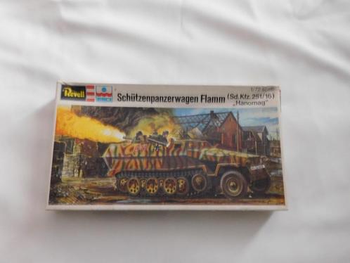 REVELL BOUW DOOS PANZERWAGEN FLAMM HANOMAG 1978 1/72 H 23 56, Hobby en Vrije tijd, Modelbouw | Auto's en Voertuigen, Nieuw, Tank