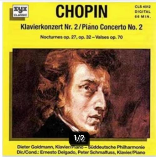 Cd Chopin klavierkonzert nr. 2 / Nocturnes op. 27, Op. 32 /, Cd's en Dvd's, Cd's | Klassiek, Zo goed als nieuw, Overige typen
