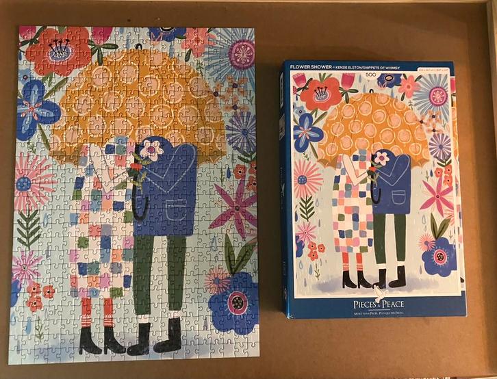 PIECES & PEACE legpuzzel, Hobby en Vrije tijd, Denksport en Puzzels, Zo goed als nieuw, Legpuzzel, 500 t/m 1500 stukjes, Ophalen of Verzenden