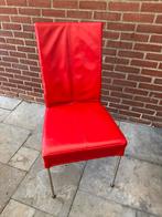 6 lipstick rode HVS eetkamerstoelen, Ophalen, Gebruikt, Rood, Vijf, Zes of meer stoelen