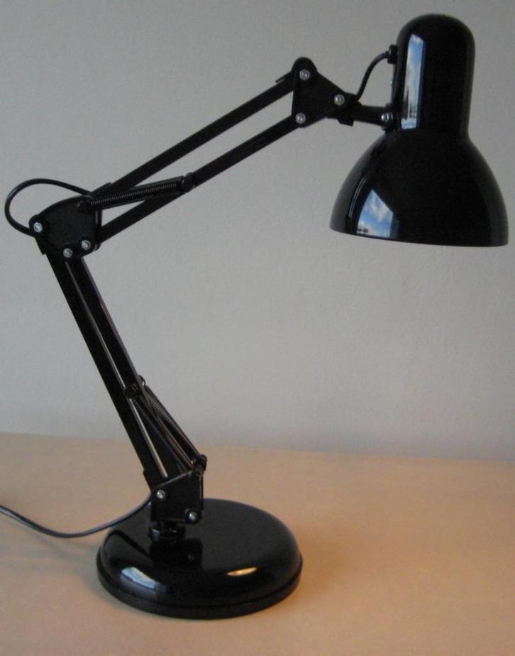 Instelbare Tafellamp / Bureaulamp, Vrijwel Nieuw, Huis en Inrichting, Lampen | Tafellampen, Zo goed als nieuw, 50 tot 75 cm, Metaal
