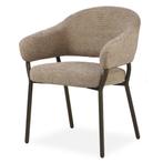 Luxe arm stoel Rex met anodic Brown poot (Zen-lifestyle), Huis en Inrichting, Stoelen, Ophalen, Japandi, Bruin, Nieuw