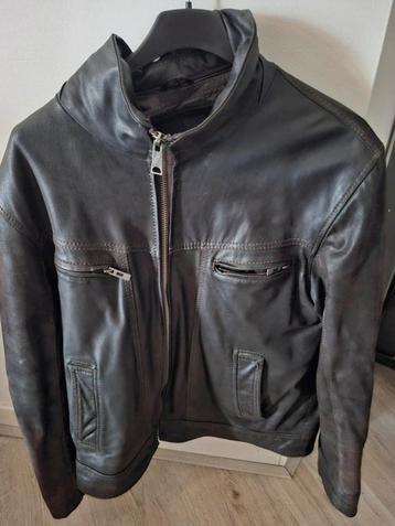 Authentic clothing company leren jacket beschikbaar voor biedingen