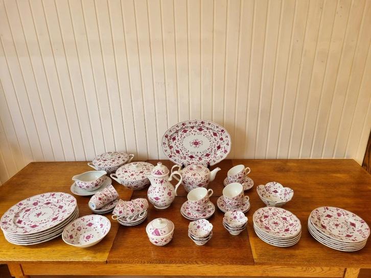 Uitgebreid Porselein servies August Warnecke, Antiek en Kunst, Antiek | Servies compleet, Ophalen of Verzenden