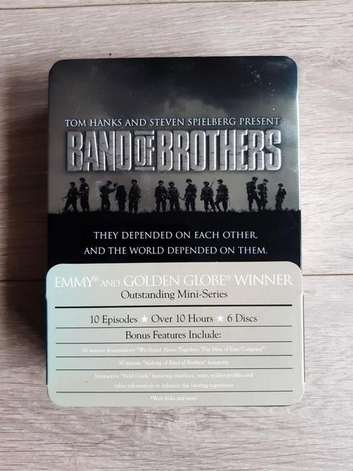 HBO series Band of Brothers 6 DVD steel box, Cd's en Dvd's, Dvd's | Tv en Series, Zo goed als nieuw, Drama, Boxset, Vanaf 16 jaar