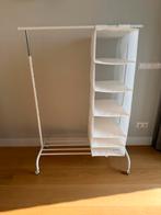 RIGGA Kledingrek wit met SKUBB opberger, Kleding | Dames, Kledingrekken, Ophalen, Met wielen, Zo goed als nieuw