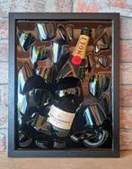 Moët Chandon fles verwerkt in een lijst met Epoxy, Ophalen of Verzenden