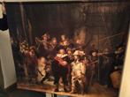 Prachtig Wanddoek "De Nachtwacht" – Velvet/Fluweel – 140x112, Ophalen, 125 cm of meer, Zo goed als nieuw, Schilderij
