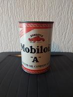 Oud mobiloil olieblik 1920-1930s leeg., Verzamelen, Ophalen of Verzenden, Zo goed als nieuw, Overige, Overige merken