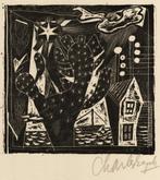 Charles Eyck prent Curaçao 1953 gesigneerd, Ophalen of Verzenden