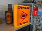 Vintage Dunlop Tires Reclame Lichtbak, Verzamelen, Merken en Reclamevoorwerpen, Gebruikt, ., Lichtbak of (neon) lamp, Ophalen of Verzenden