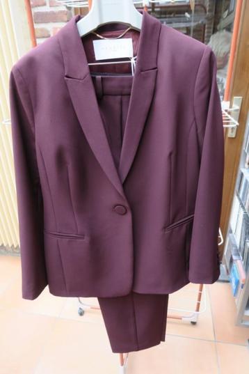 Broekpak nieuw mokka (Bordeaux) Nenette mt 44 (48it) beschikbaar voor biedingen